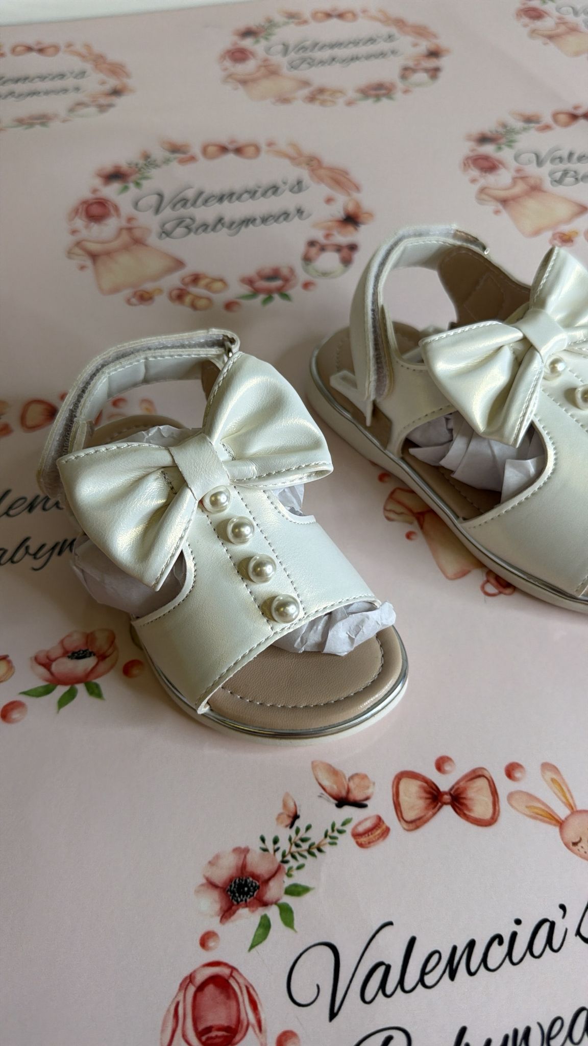White Pearl Sandals