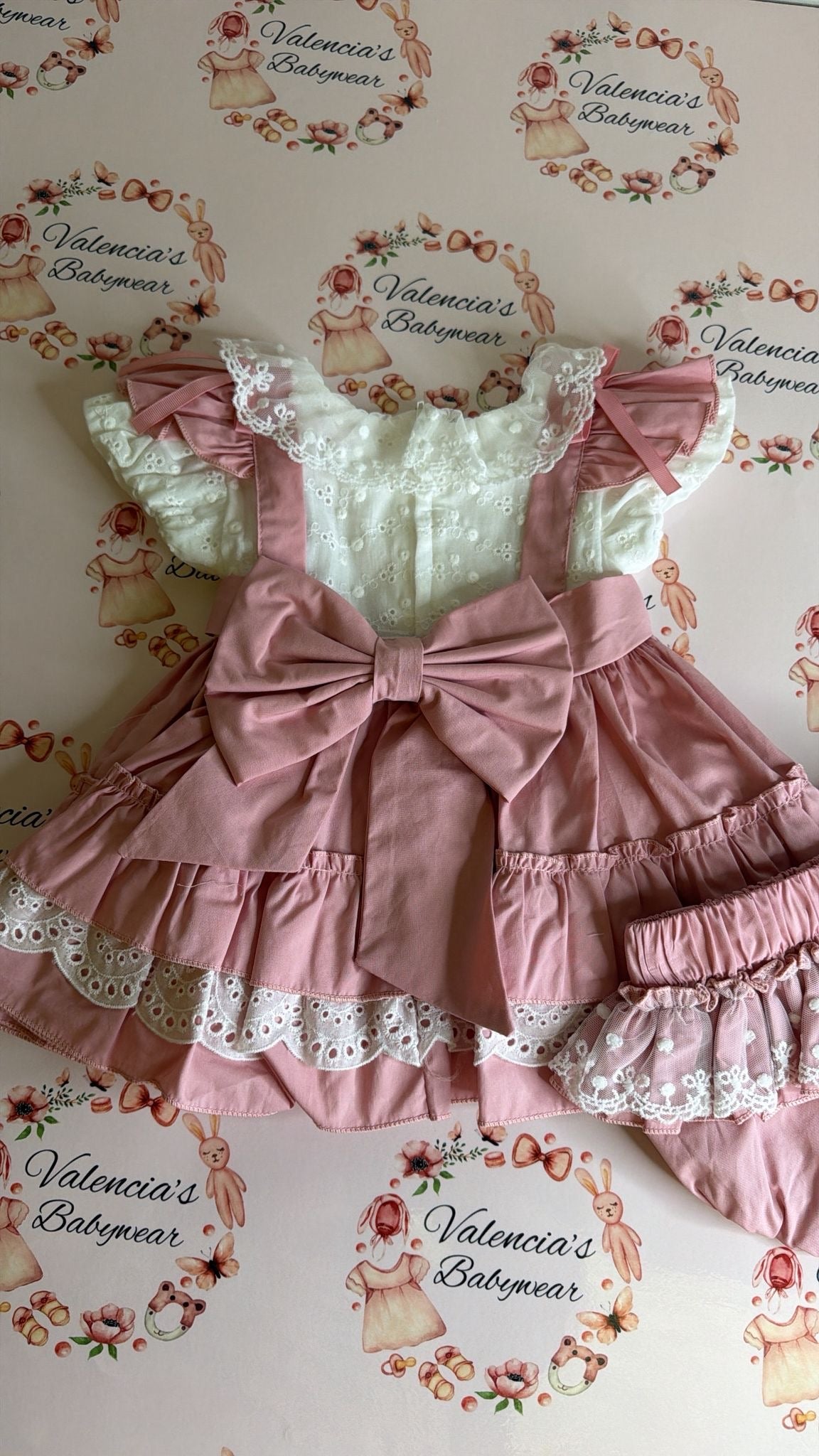Dusty Pink Dress & Bloomers