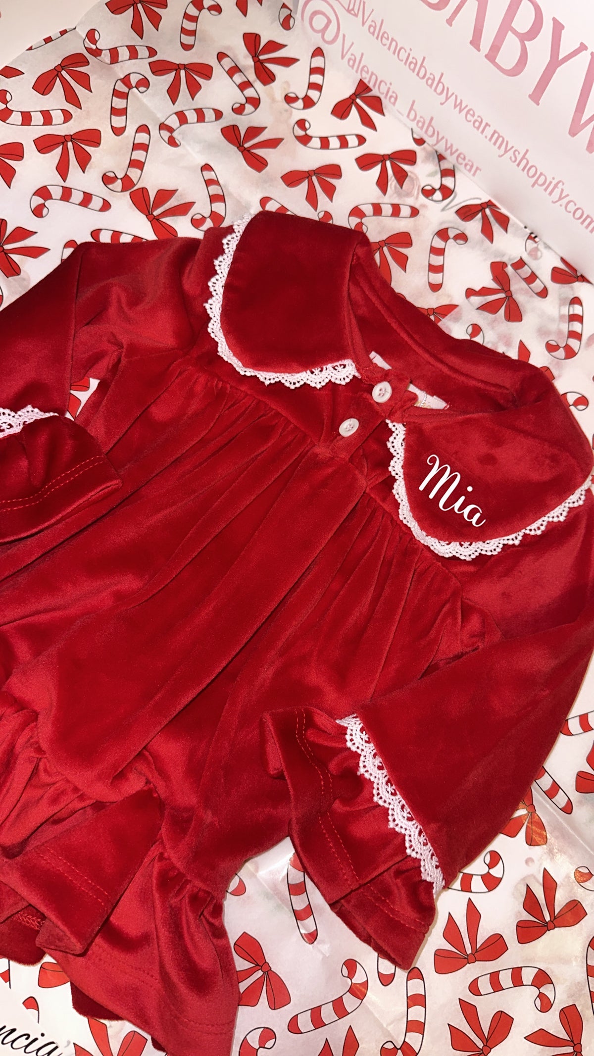 Christmas Velour Pyjama Dress