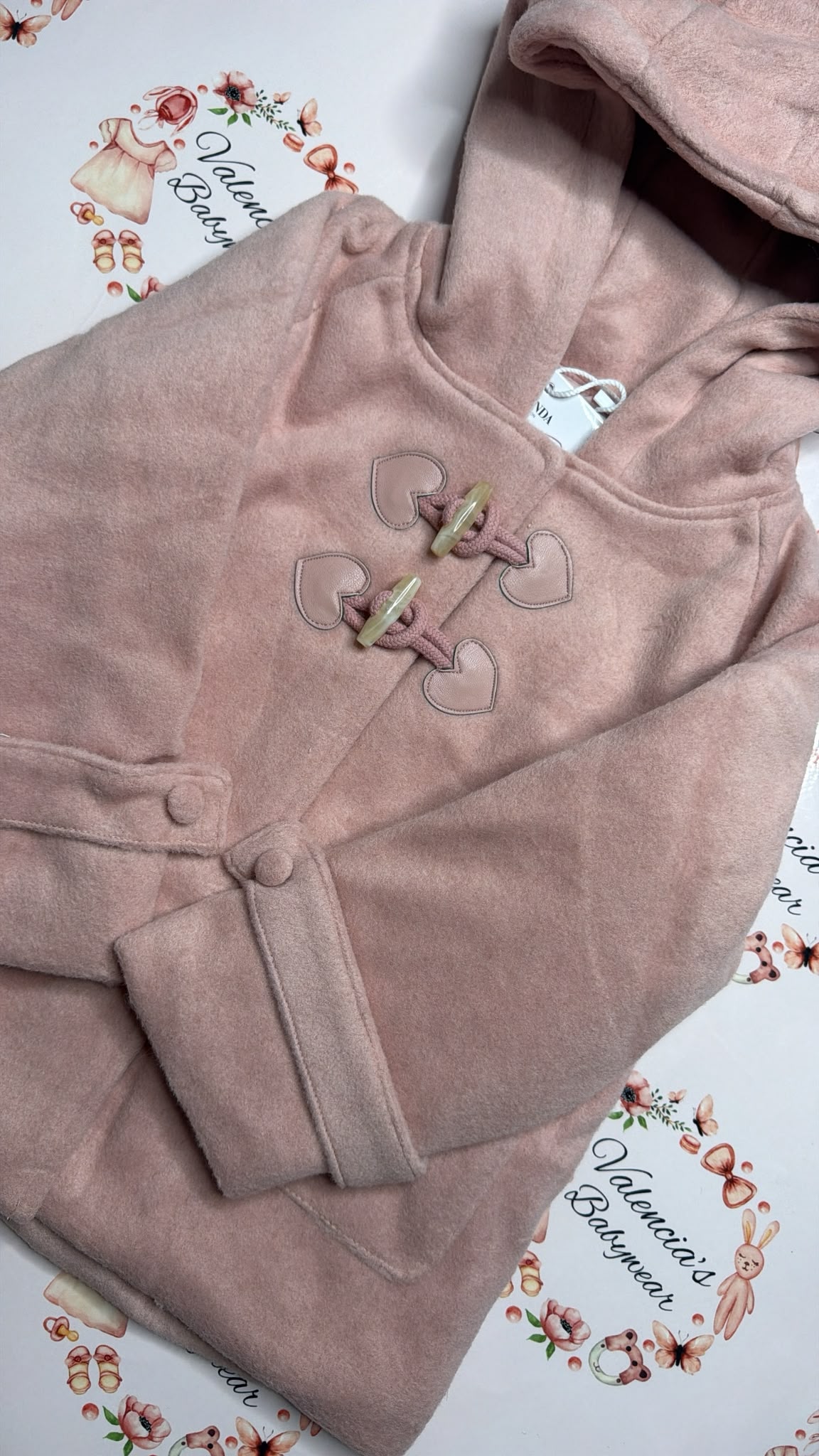 Dusty Pink Wool Coat