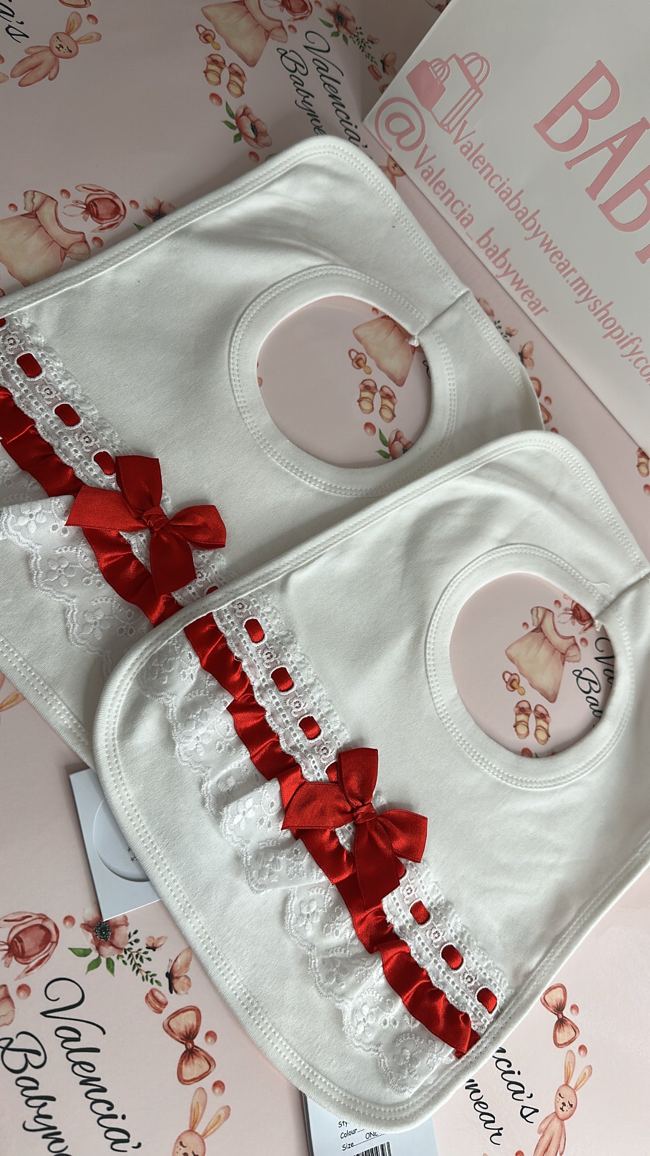 Red Lace Bib