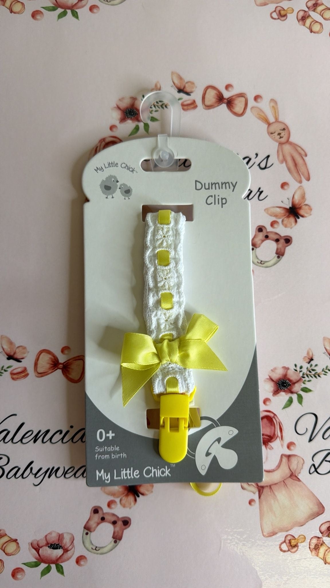 Yellow lace Dummy Clip