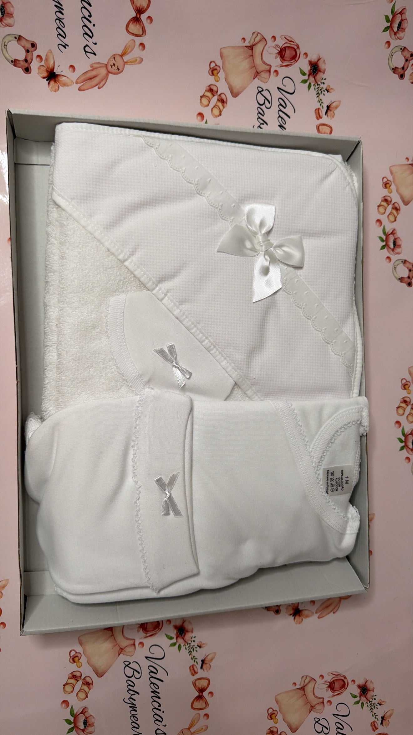 White 4PC Vest Gift Set