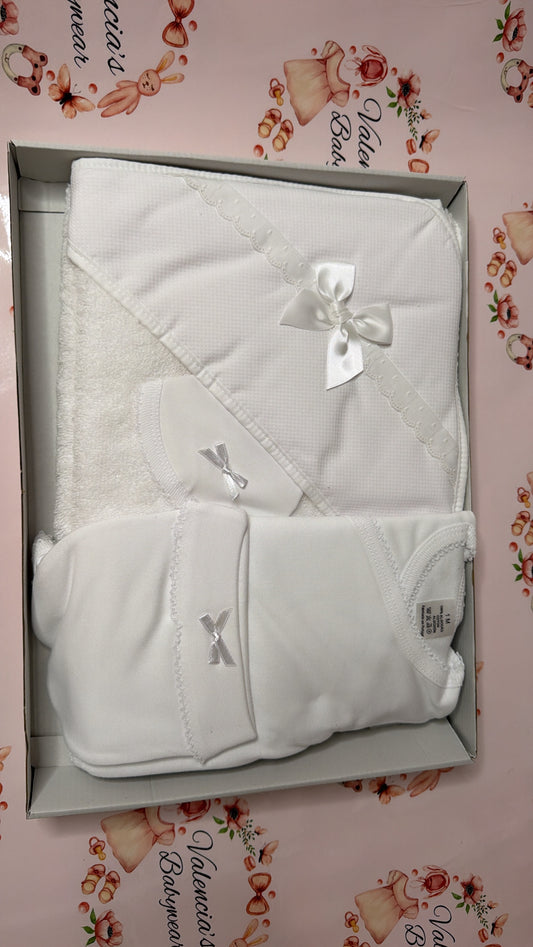 White 4PC Vest Gift Set