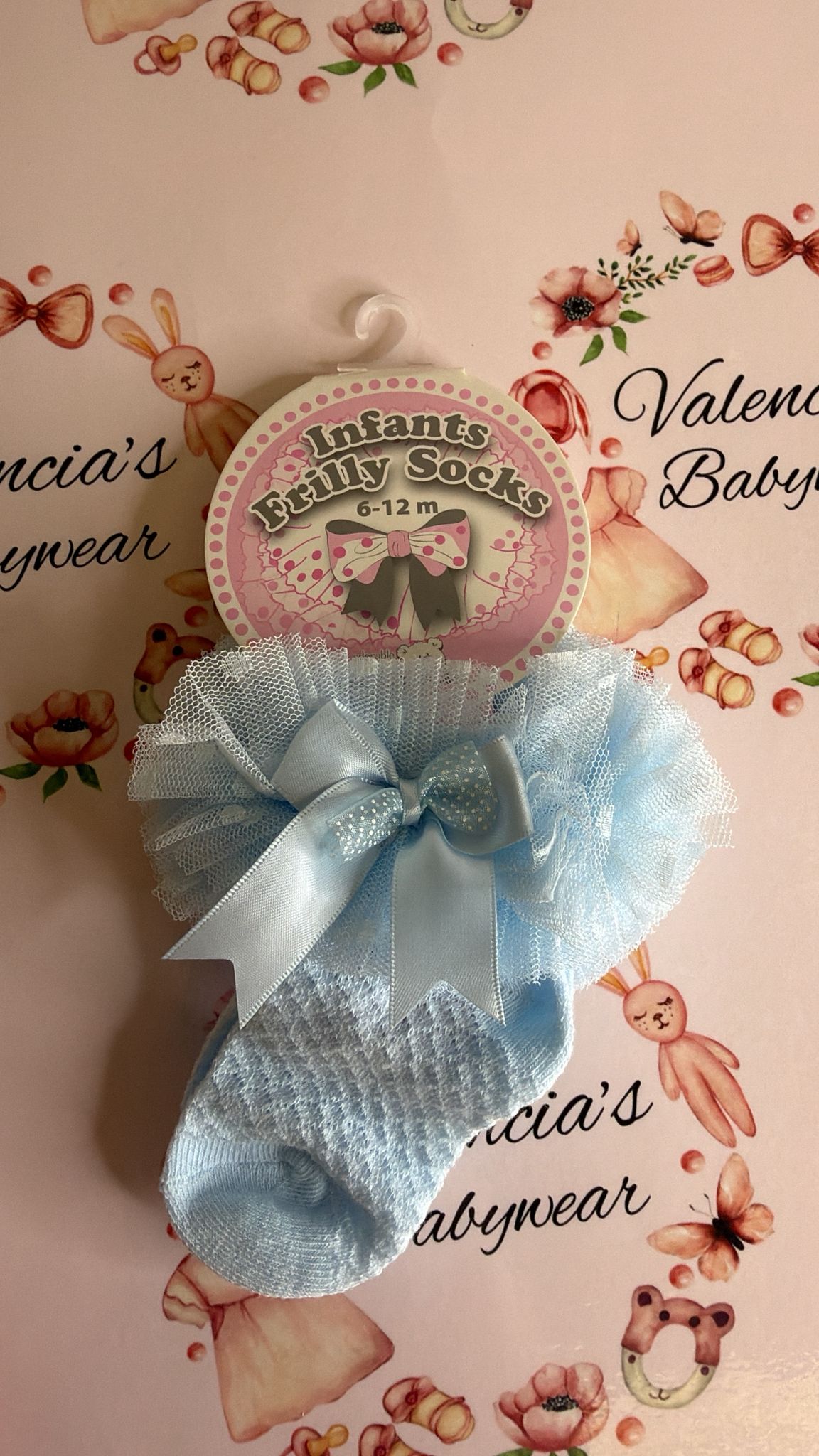 Blue Frilly socks
