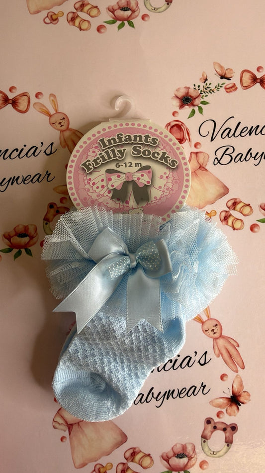 Blue Frilly socks