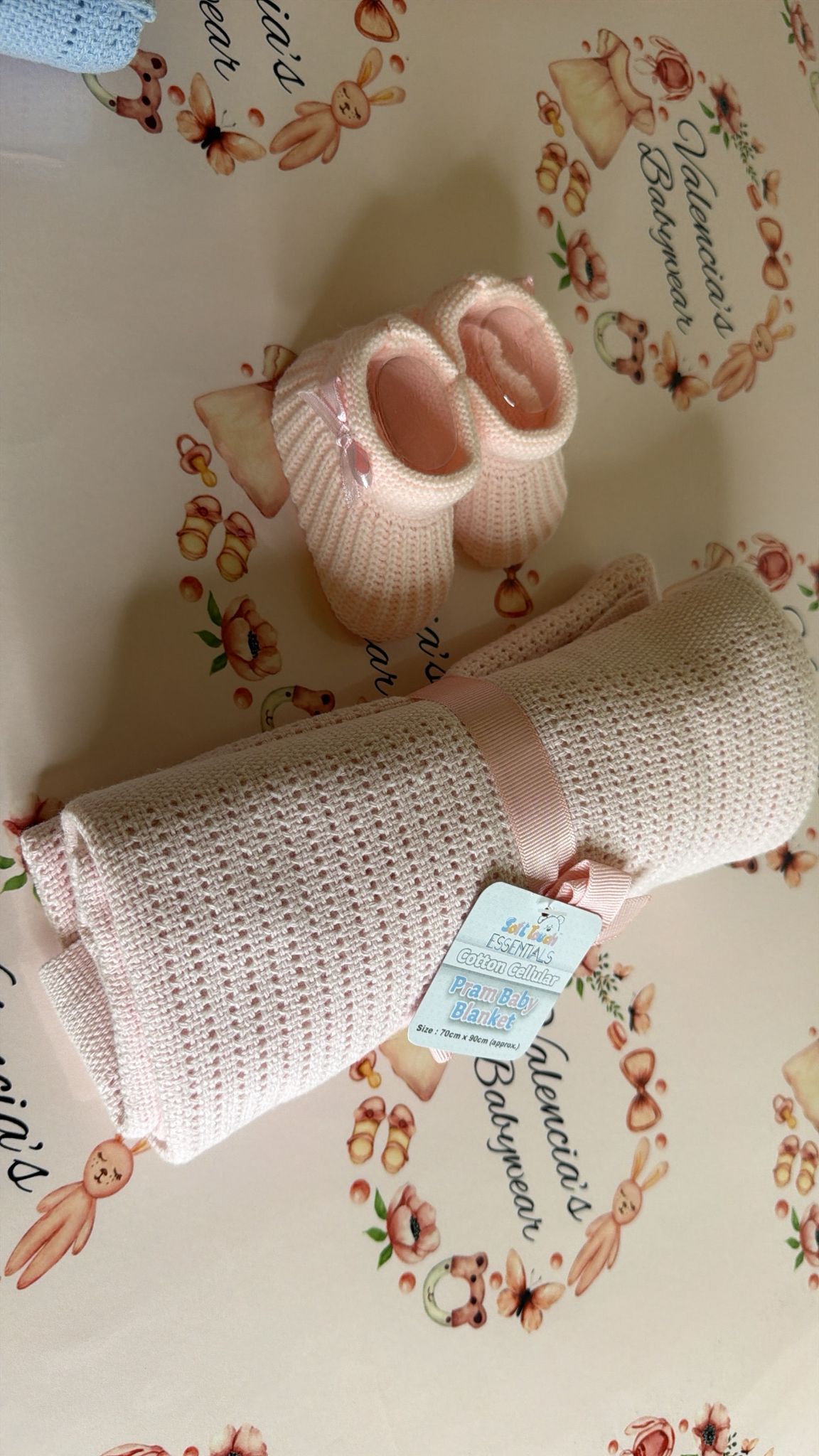 Pink cellular Blanket