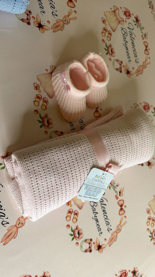 Pink cellular Blanket