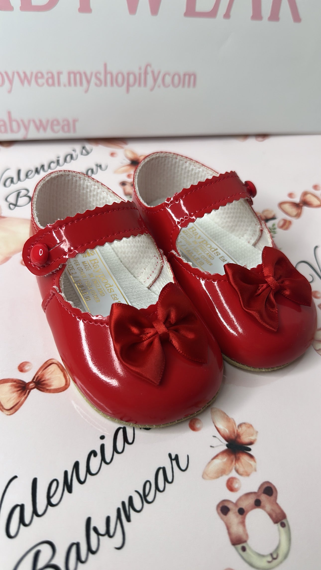 Red Bow Pre Walker Shoes