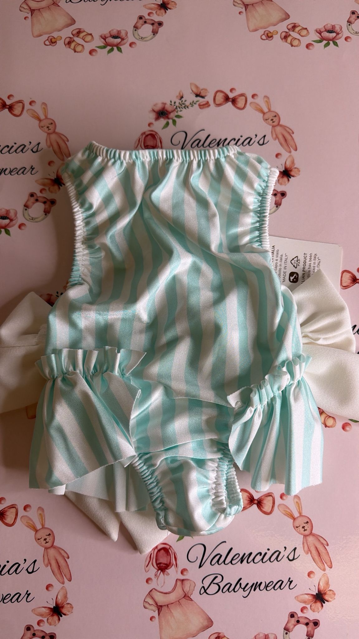 Mint Stripe Swimsuit