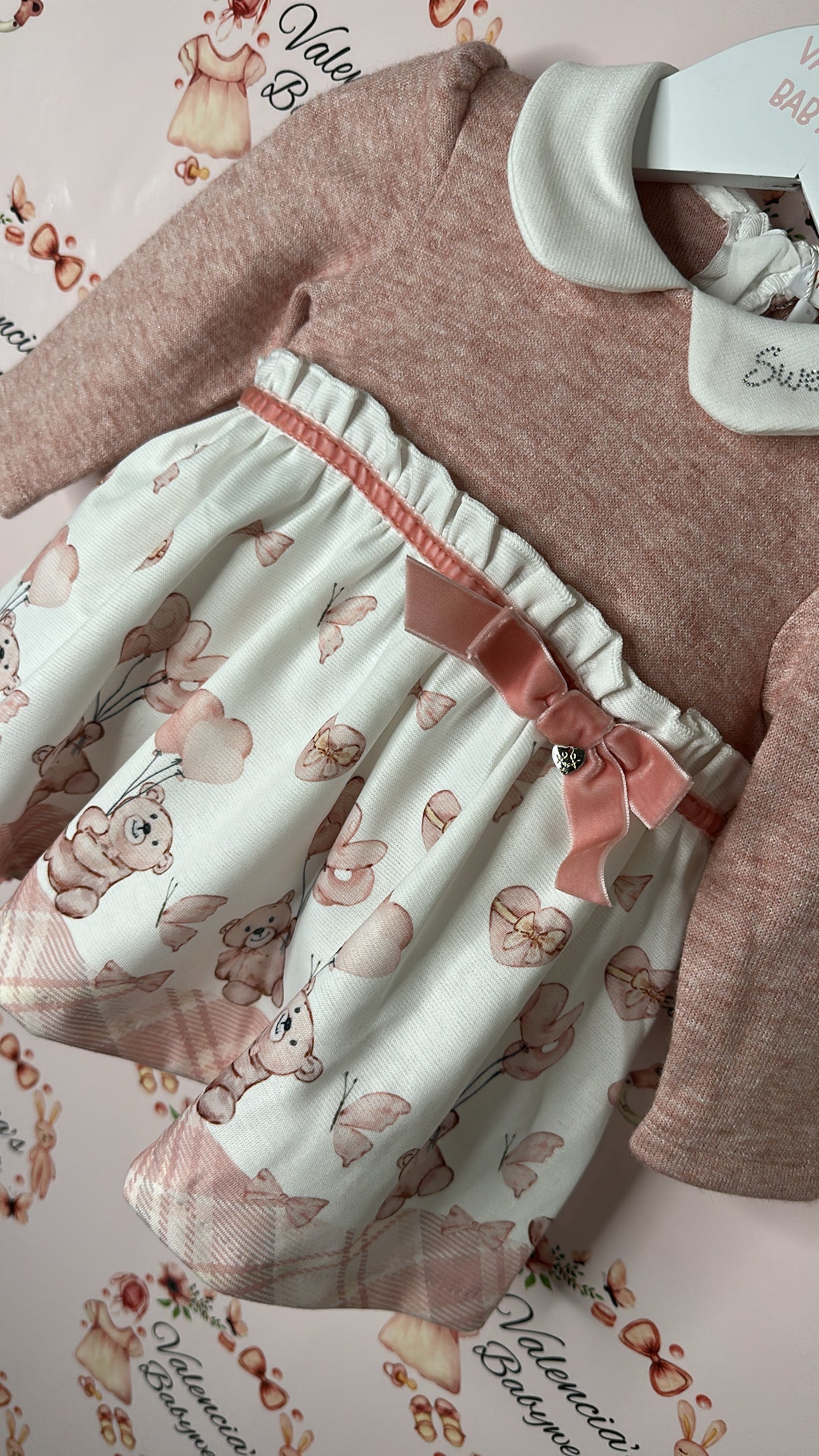 Stelle &  Pupi Pink Teddy Dress