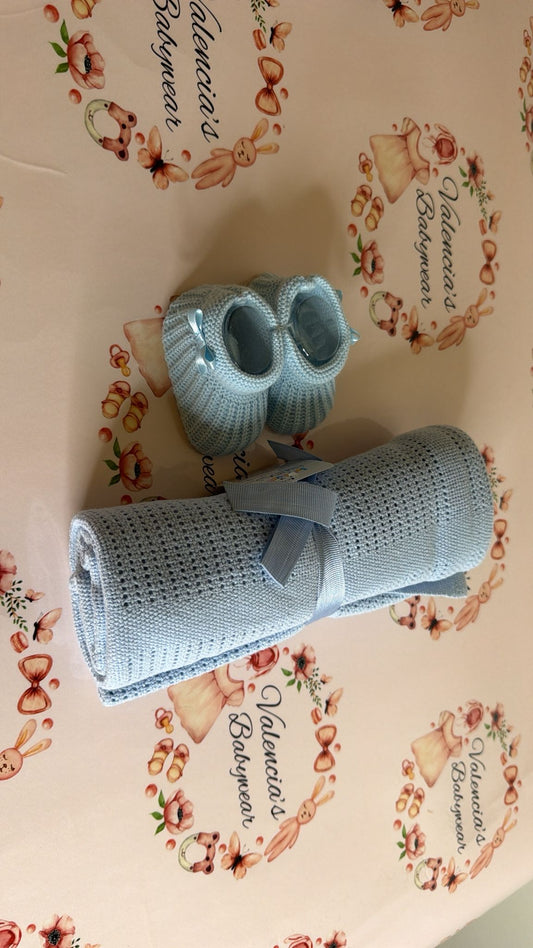 Blue Cellular Blanket