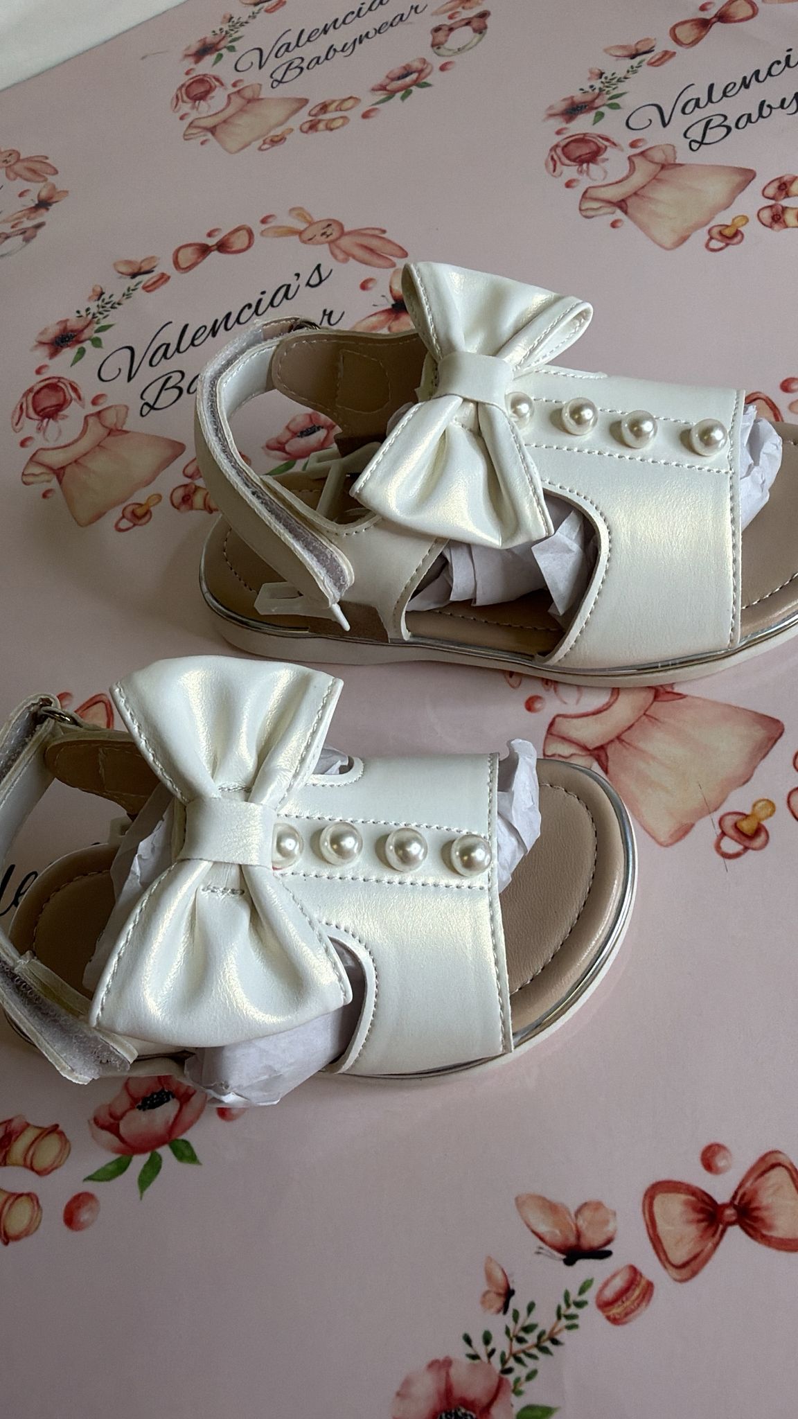White Pearl Sandals