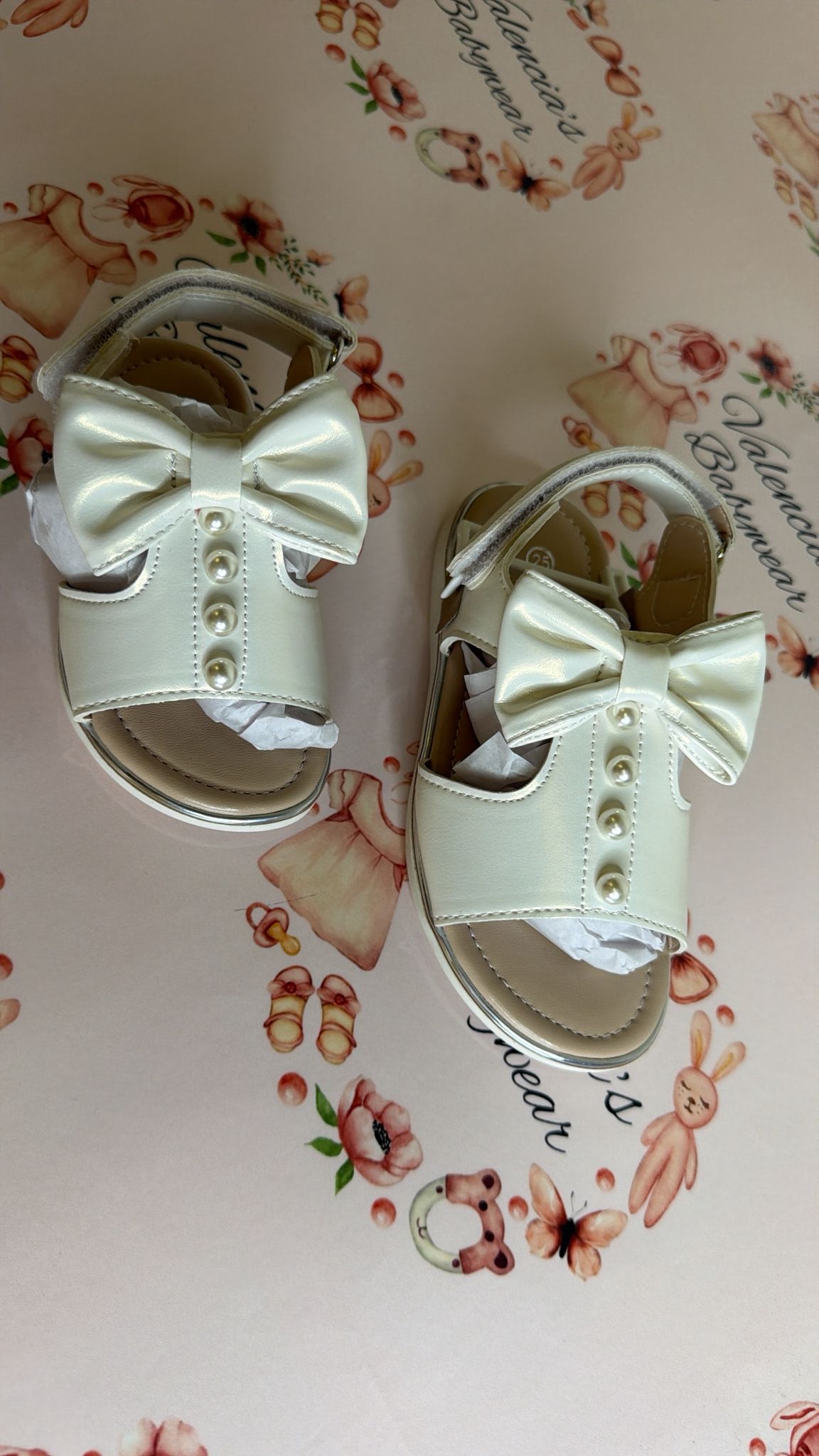 White Pearl Sandals