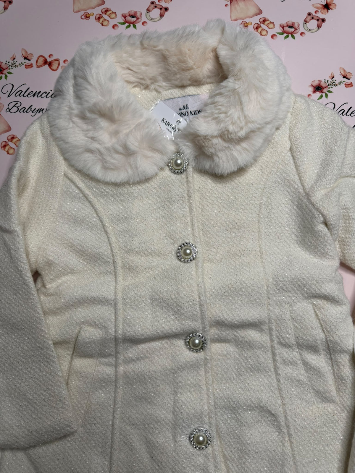 Cream 4PC Coat set