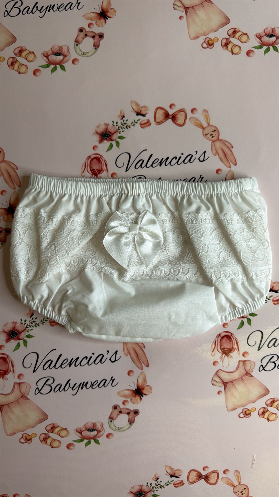 White Bow Lace Knickers ( Bloomers)