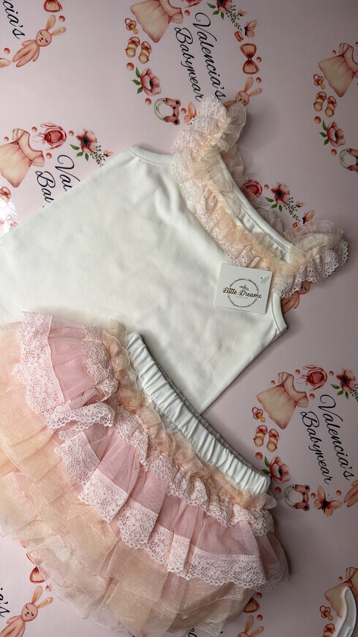 Peach Vest & bloomer Set