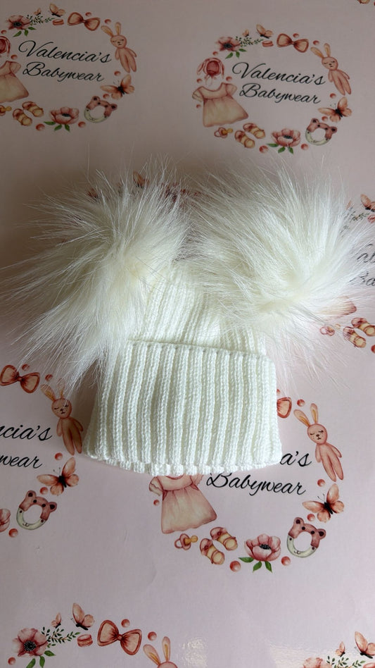 White Bobble Hat
