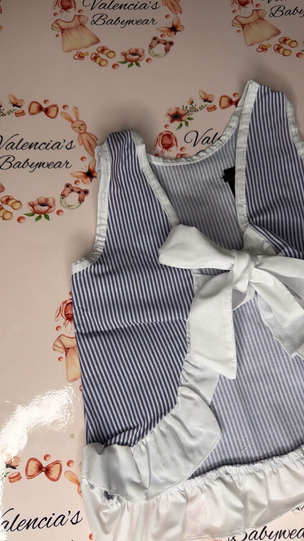 Spanish Blue & White Stripe Set