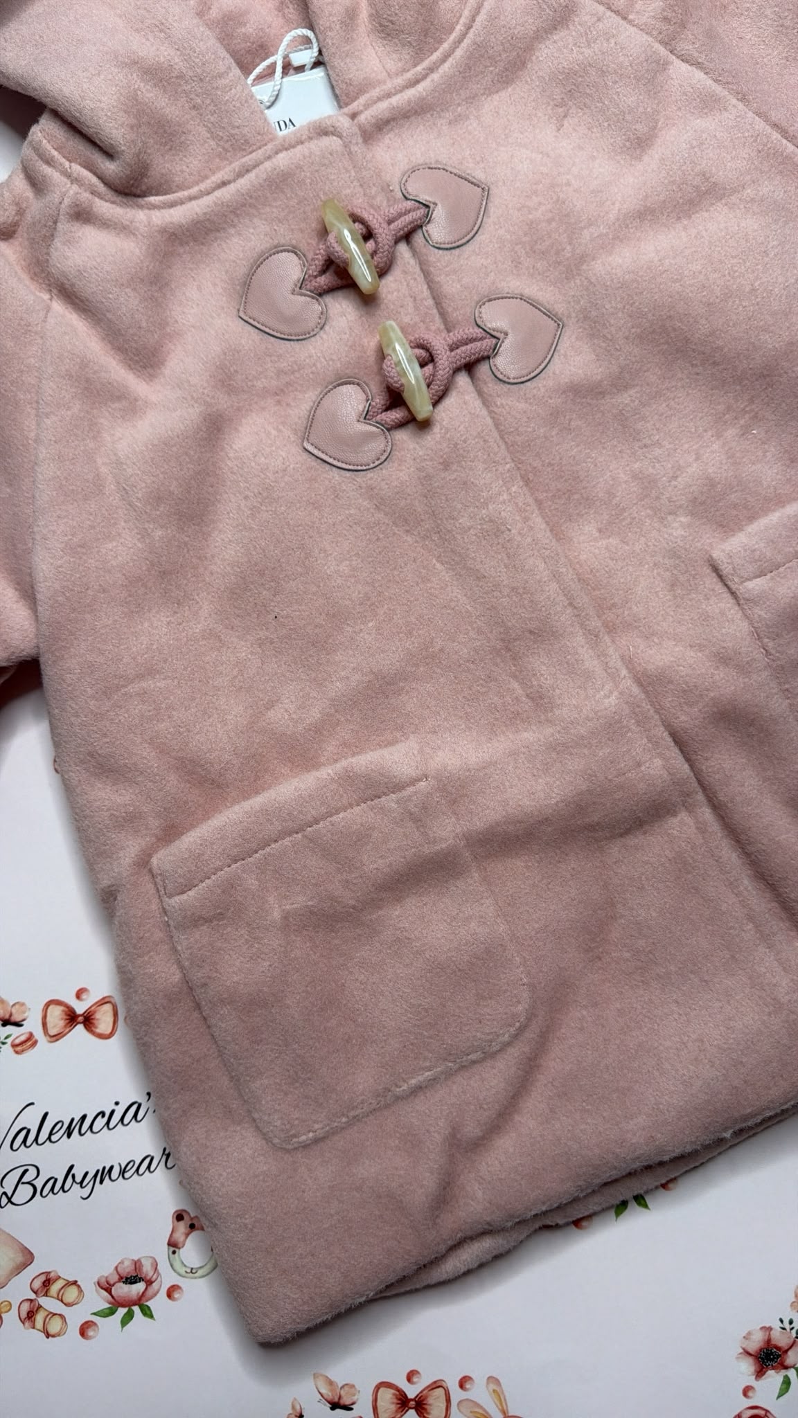 Dusty Pink Wool Coat