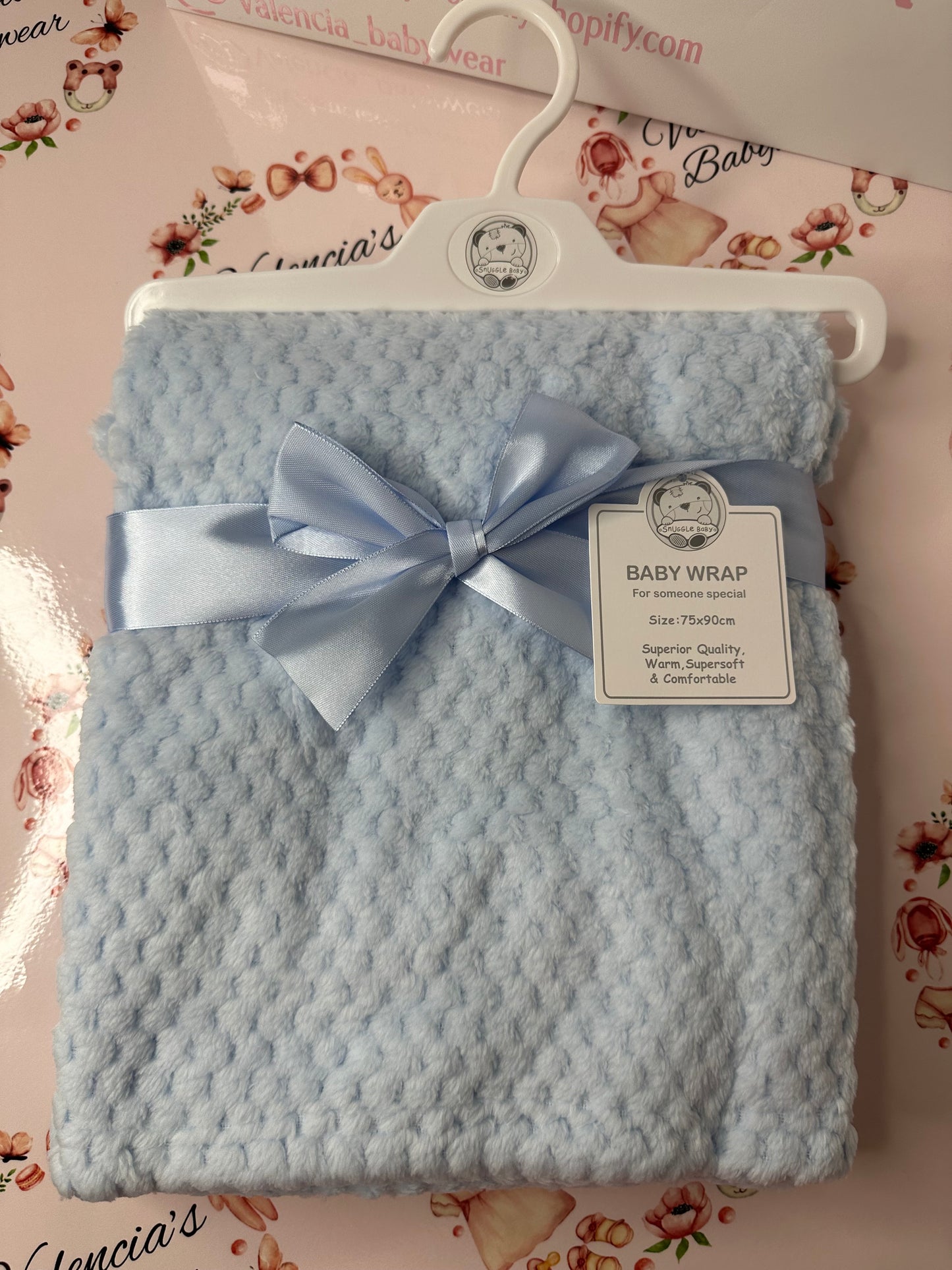 Sky Blue Waffle Wrap
