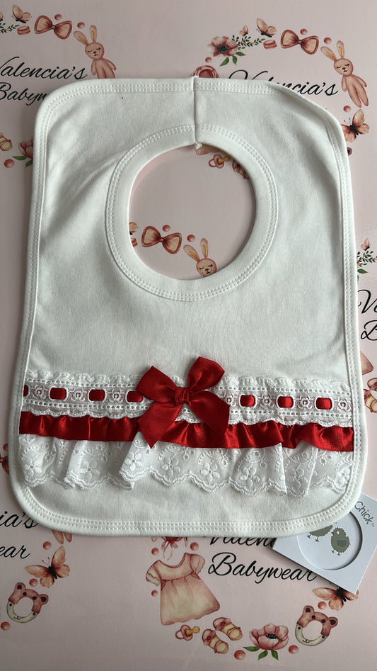 Red Lace Bib