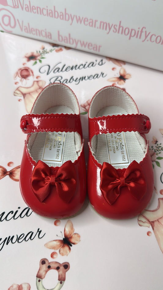 Red Bow Pre Walker Shoes