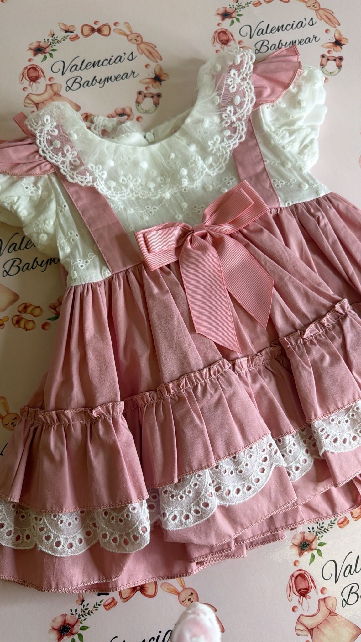 Dusty Pink Dress & Bloomers