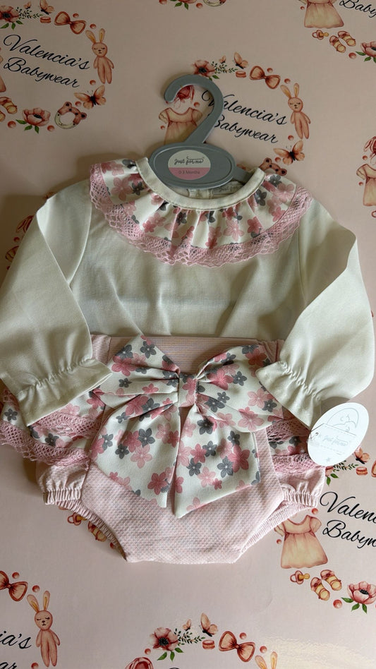 Floral Shirt Romper