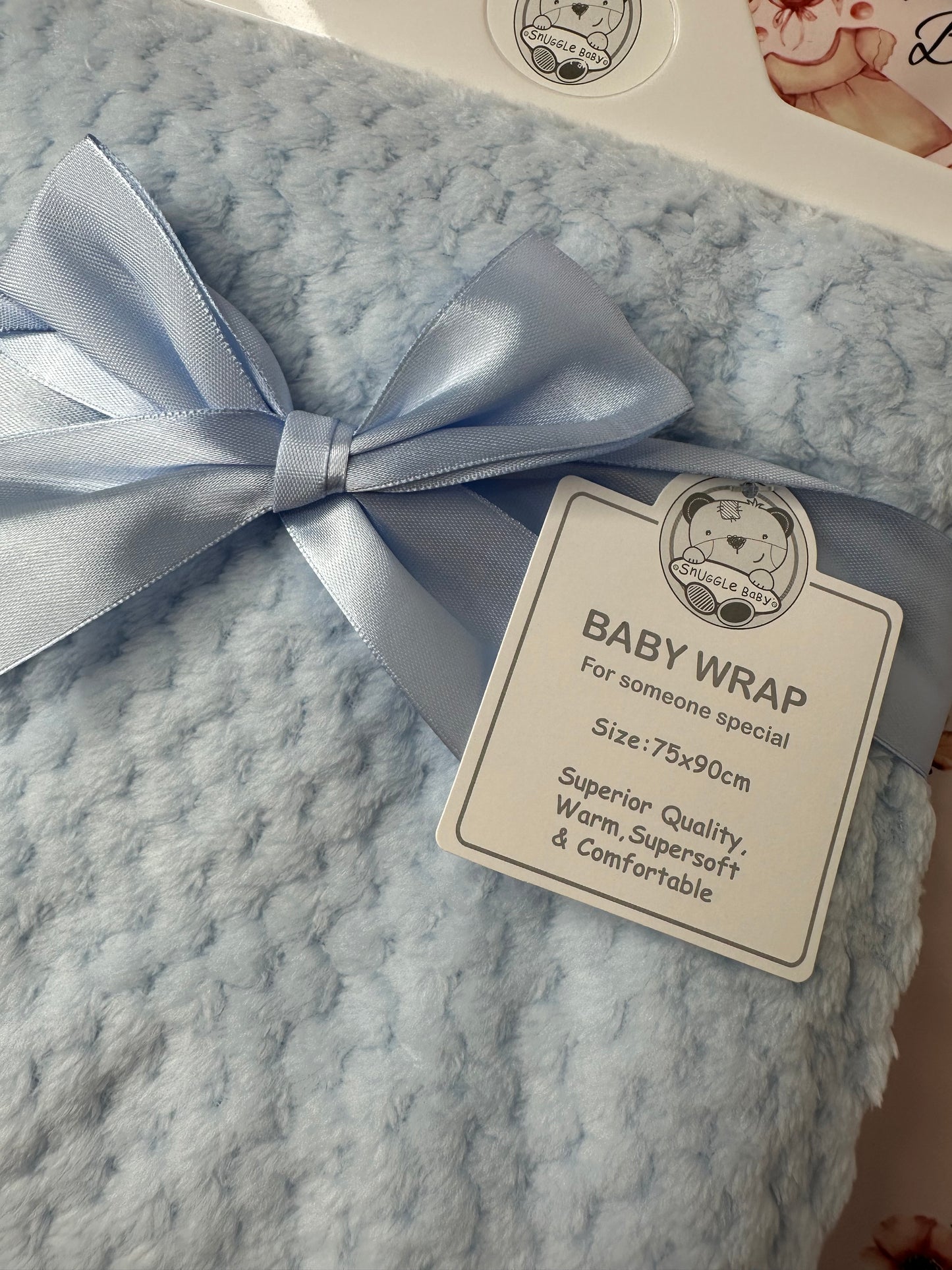 Sky Blue Waffle Wrap