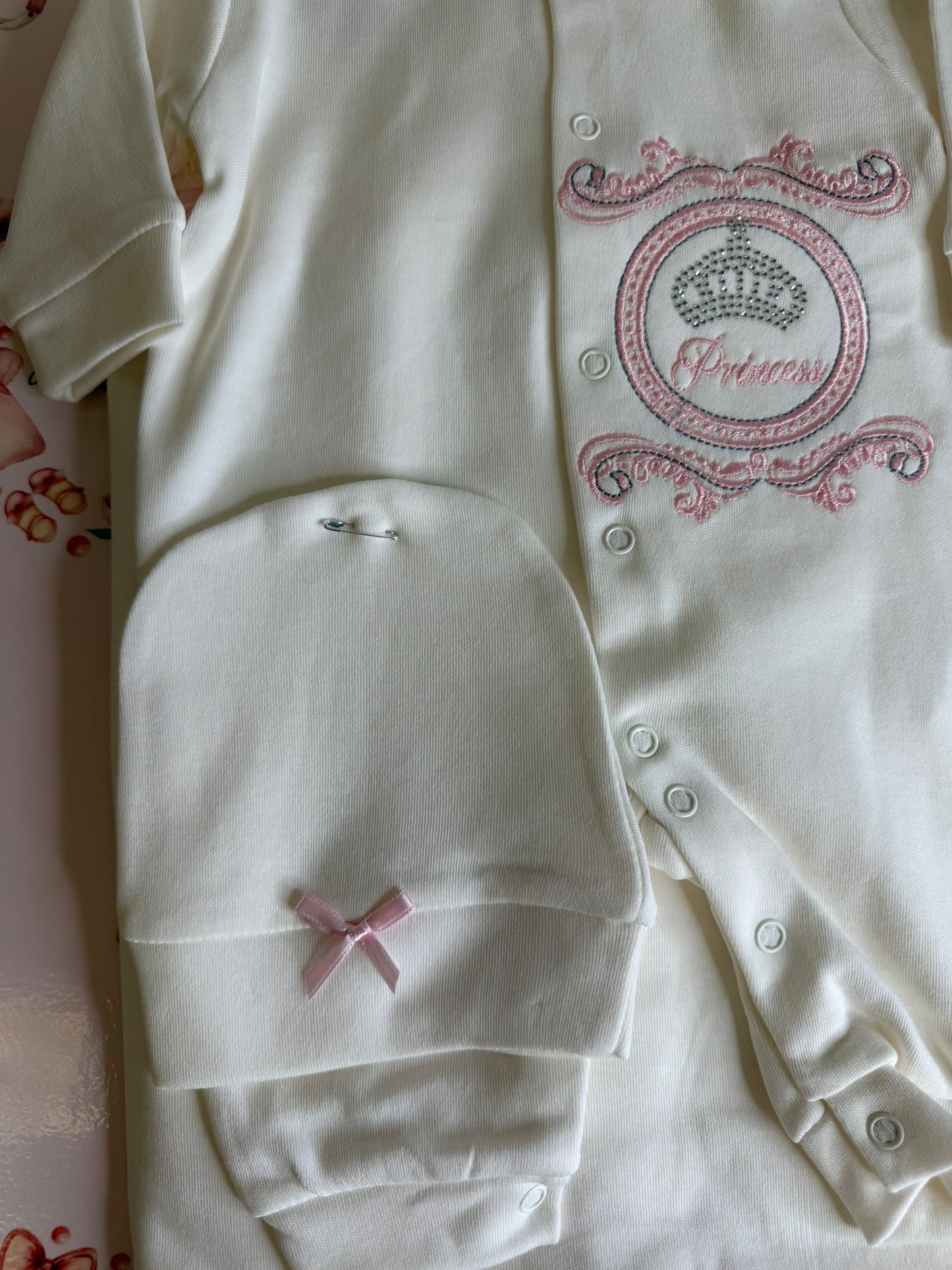 Pink Embroidered Princess Set