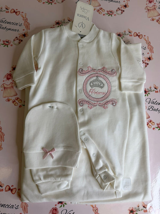 Pink Embroidered Princess Set