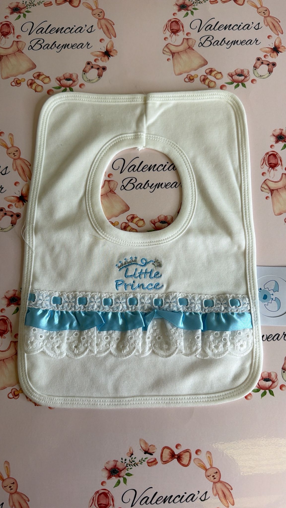 Blue Lace Bib ( Little Prince )