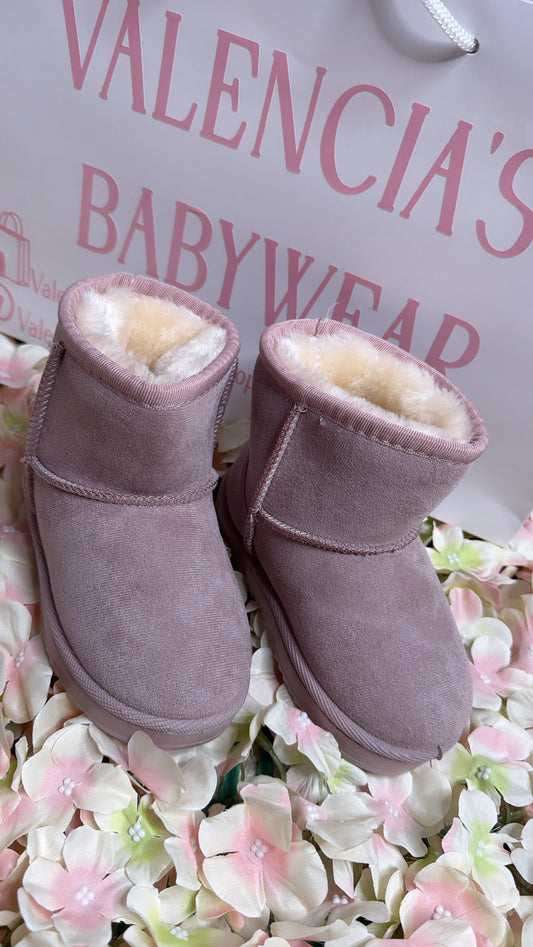 Pink Fur Winter Boots