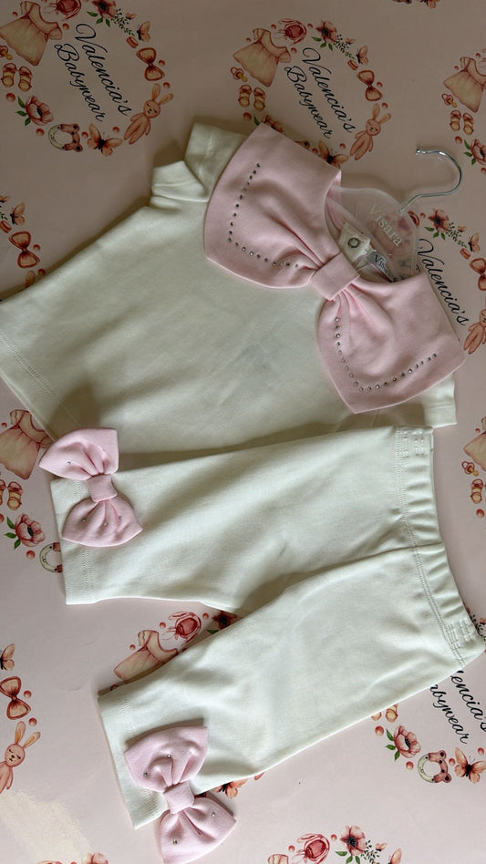 Diamanté Top & Leggings set