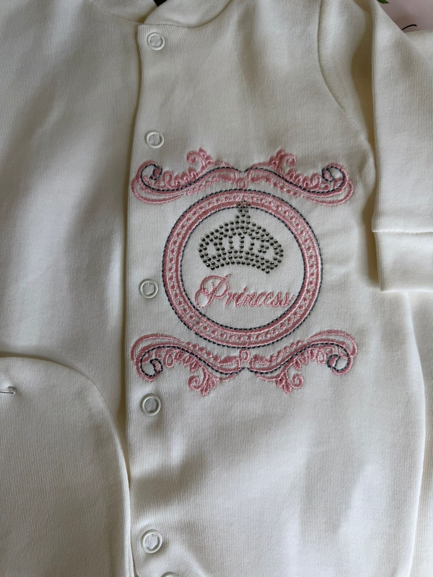 Pink Embroidered Princess Set