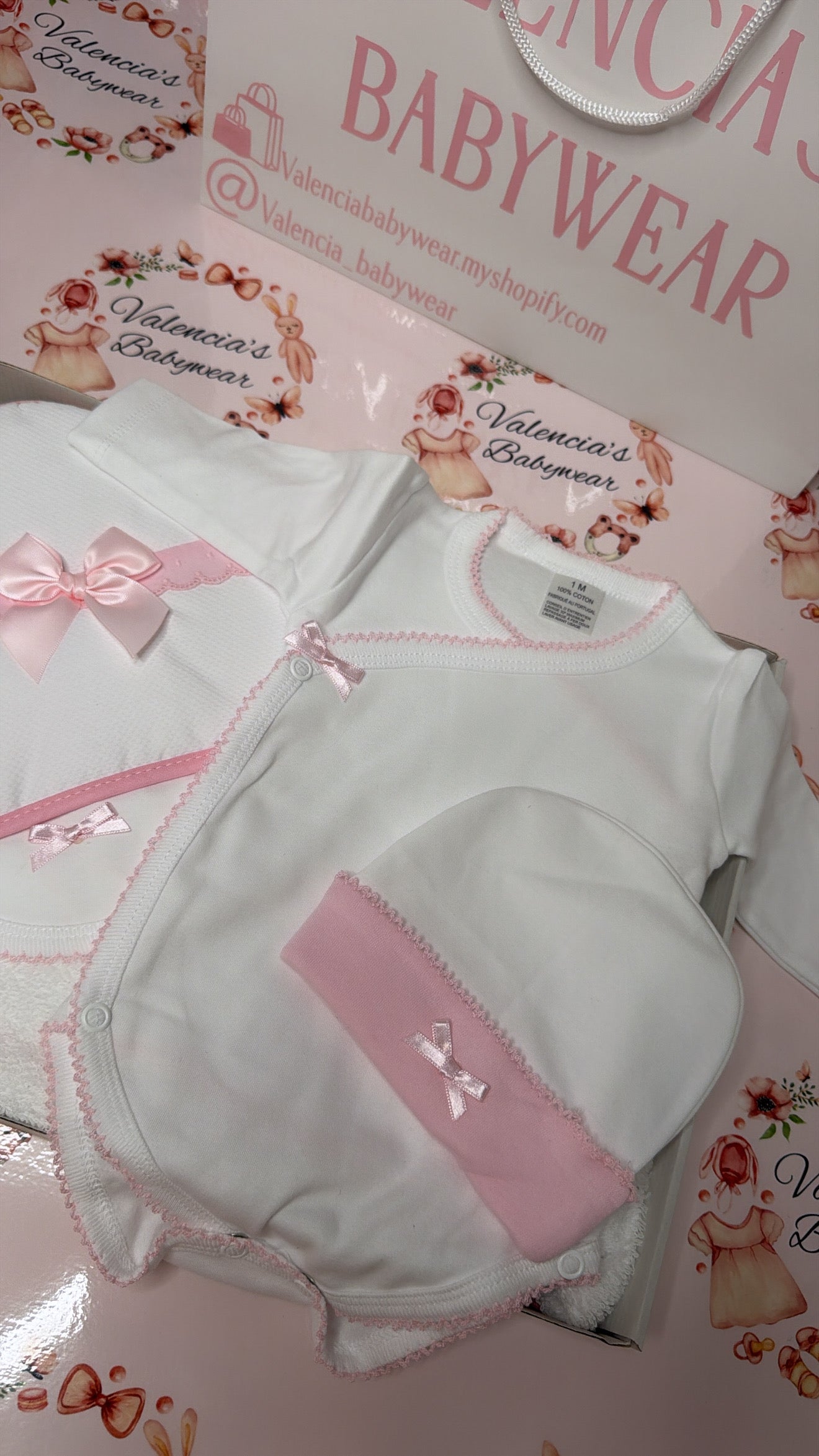 White 4PC Vest Gift Set