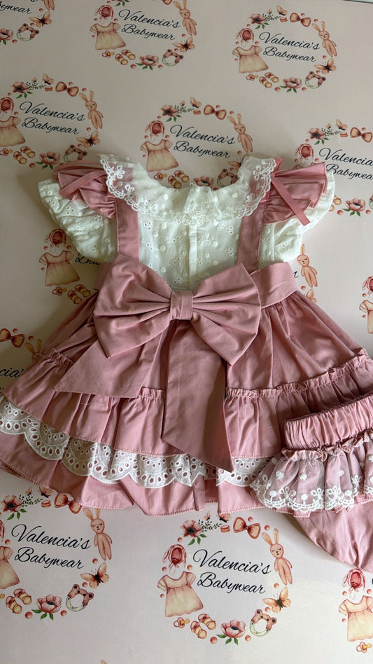 Dusty Pink Dress & Bloomers