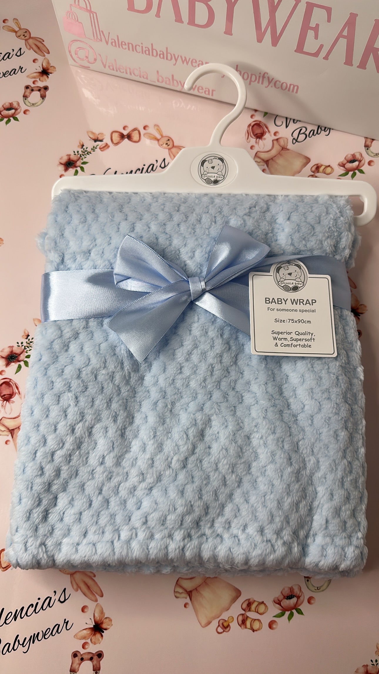 Sky Blue Waffle Wrap
