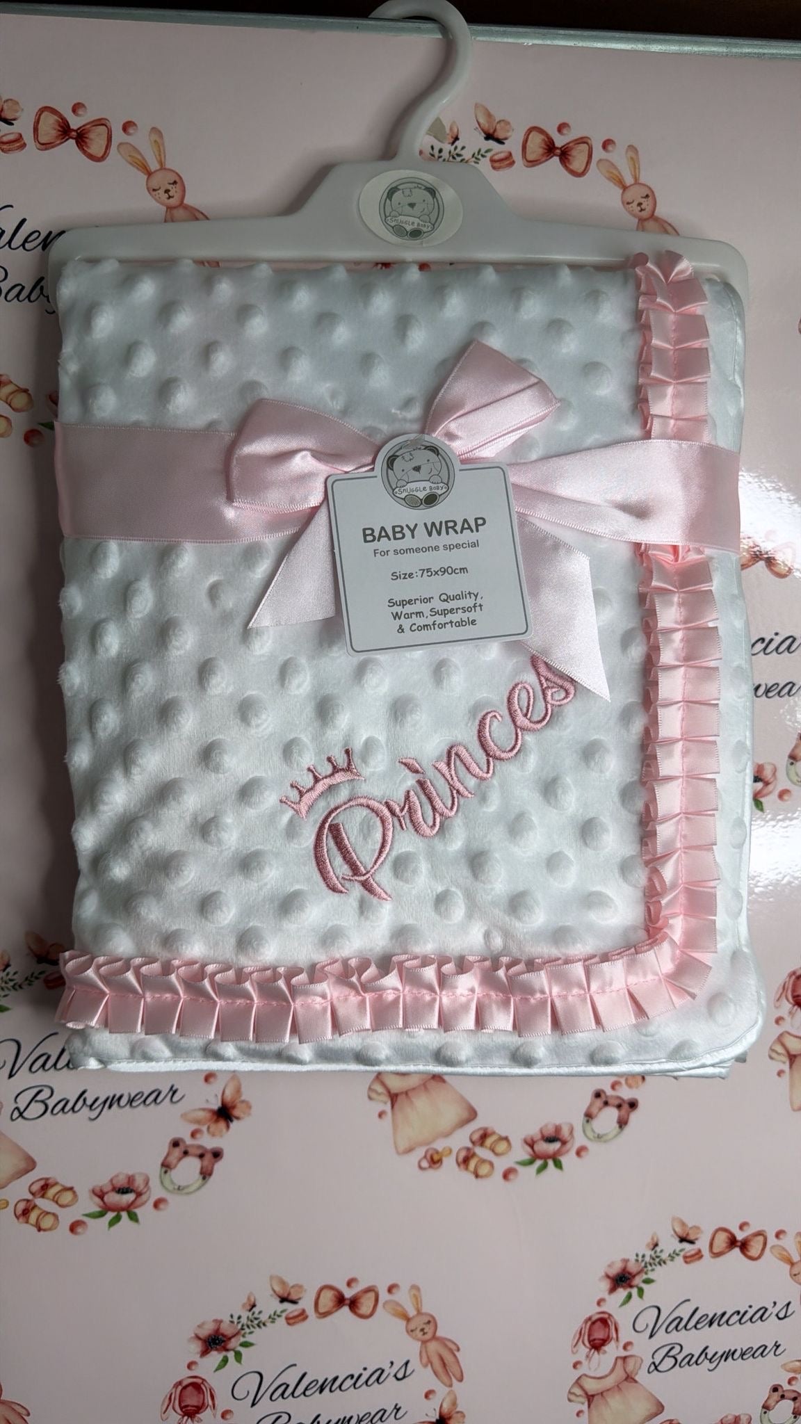 Pink Princess Frill Blanket