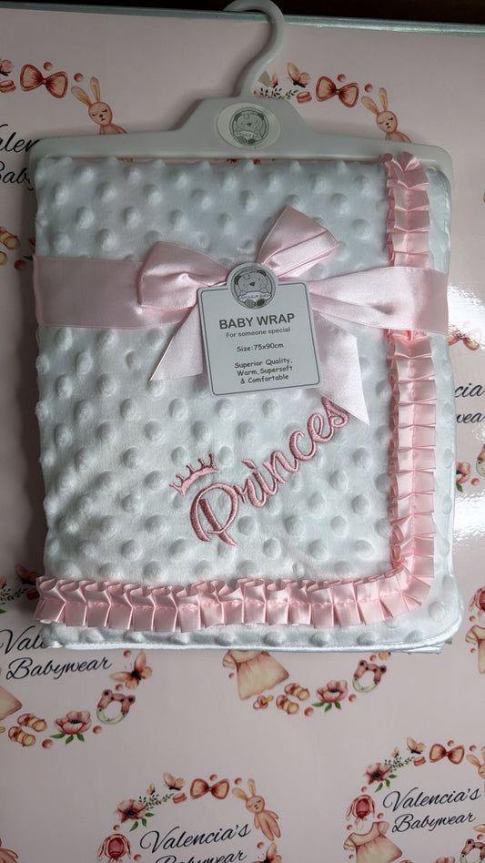 Pink Princess Frill Blanket