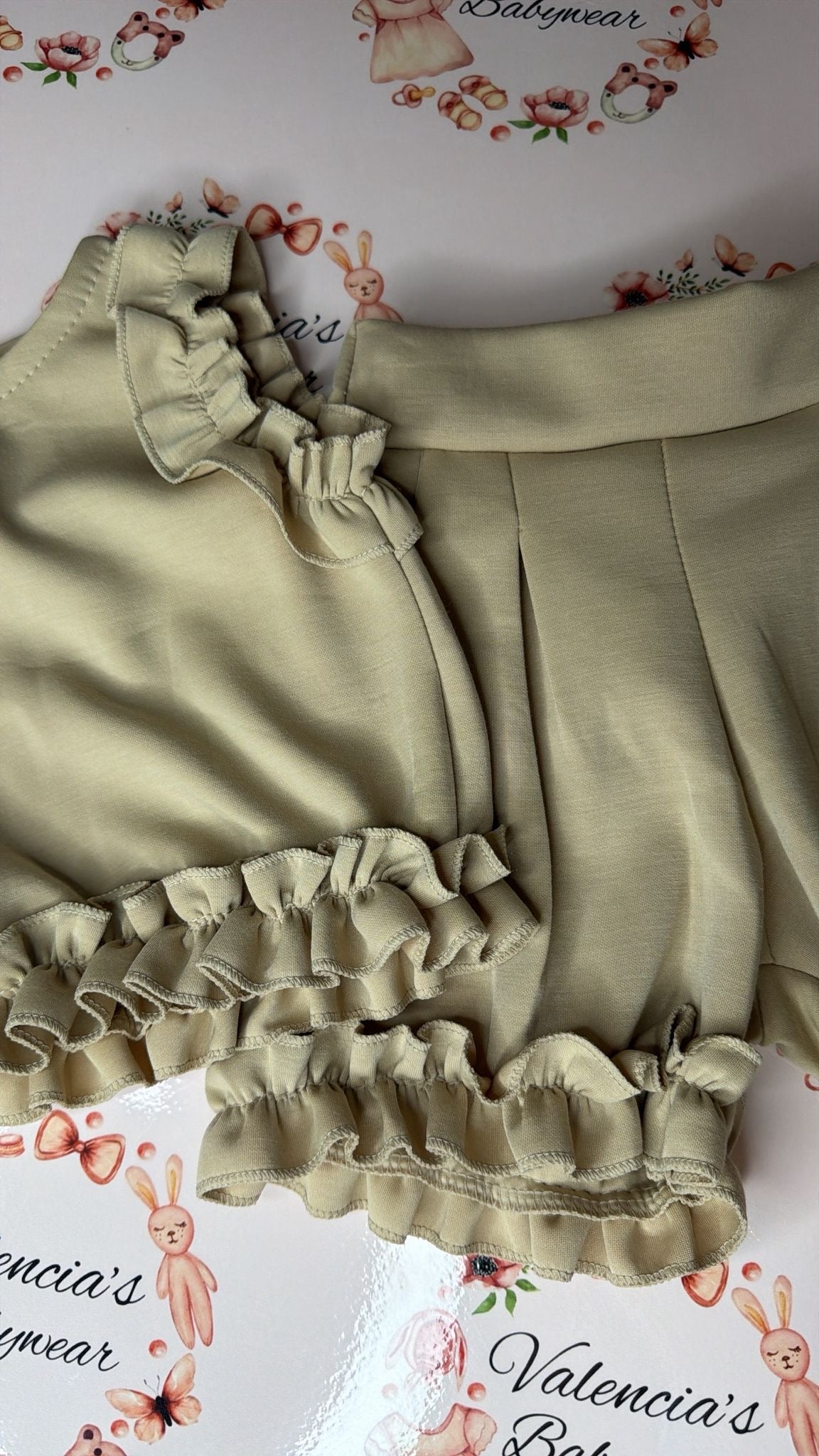 Beige frill 2PC