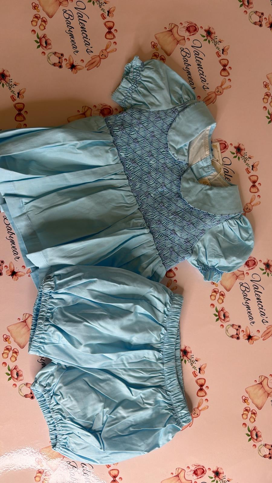 Blue Smocked Dress