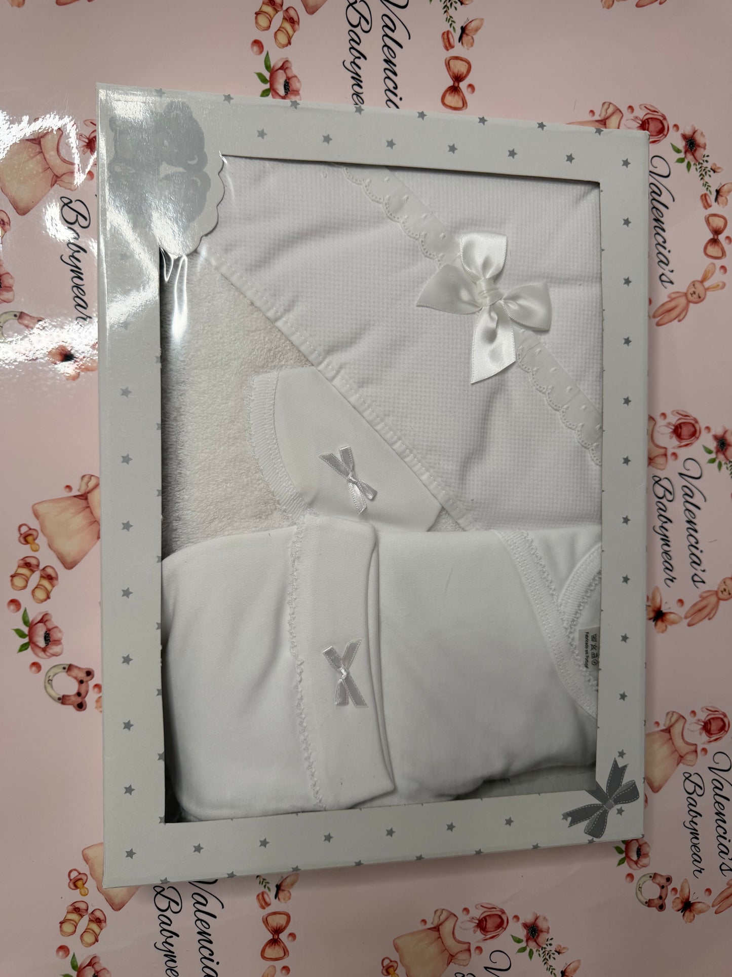 White 4PC Vest Gift Set