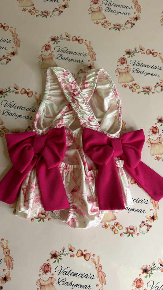 Hot Pink Safari print Swimsuit
