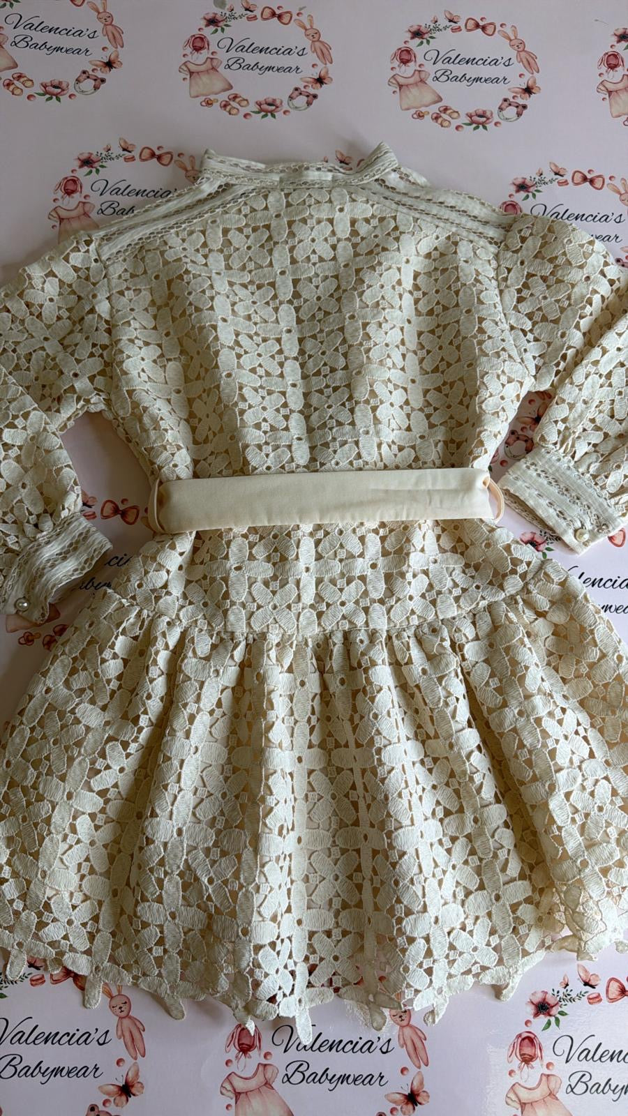 Girls Lace Pearl Dress