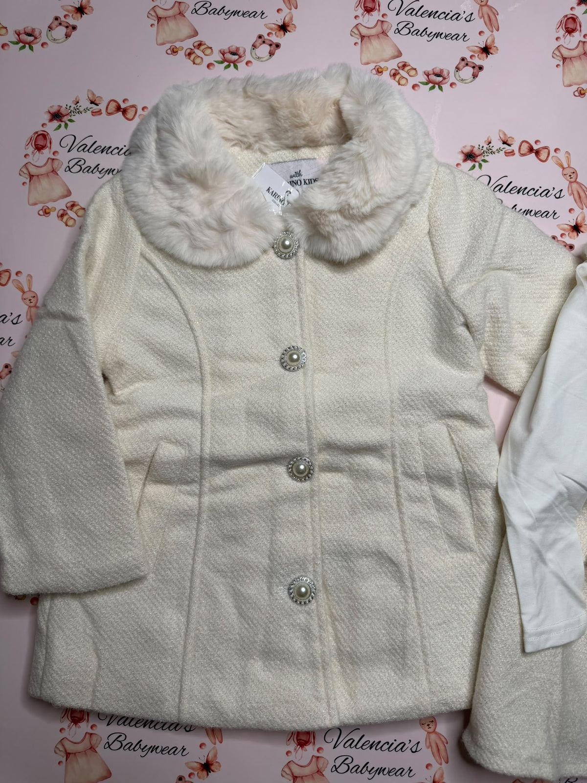 Cream 4PC Coat set